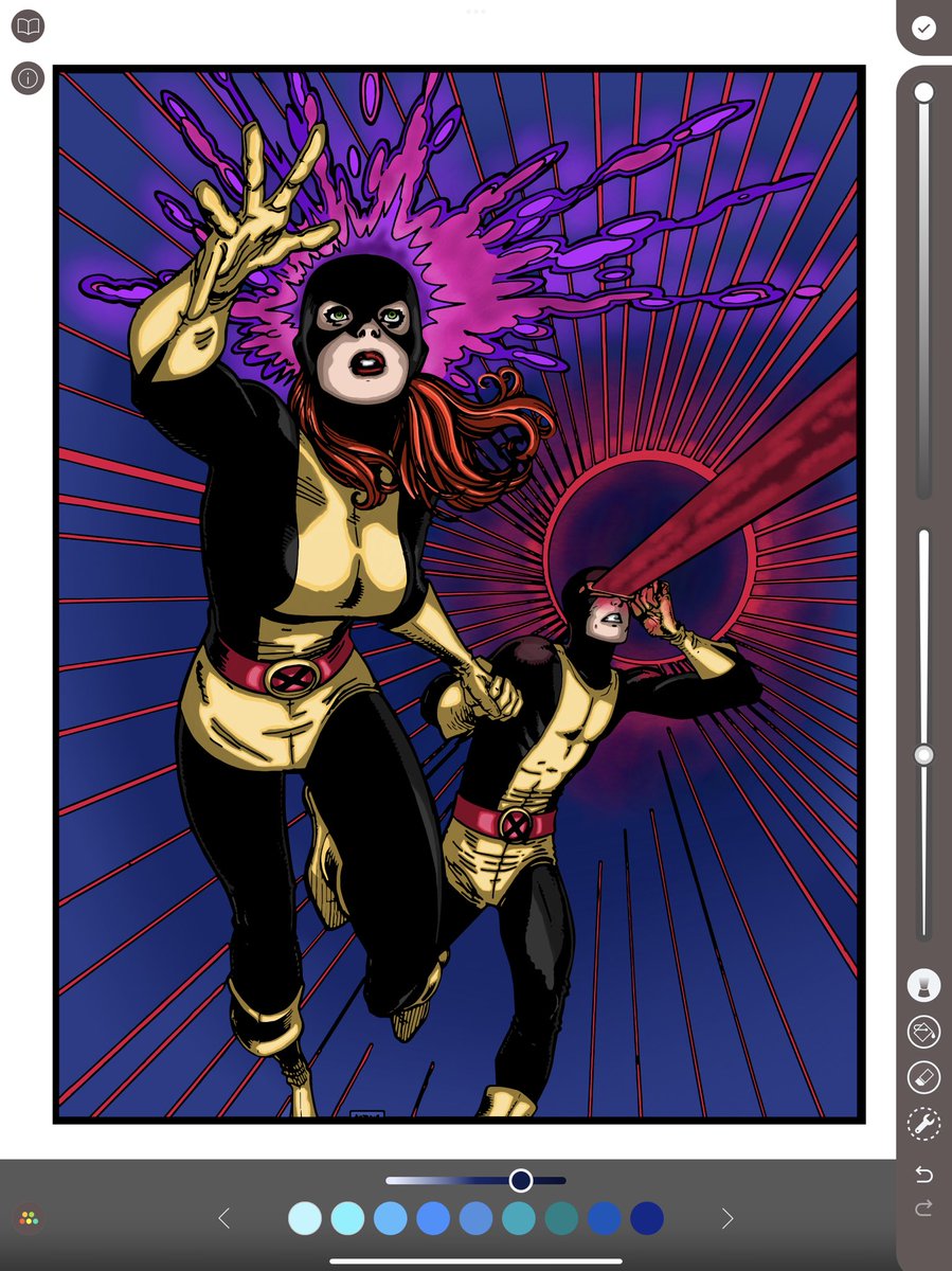 PaigeChristineR's tweet photo. Did some work before and after getting my nose poked. #marvel #coloryourown https://t.co/bccidNa0ie