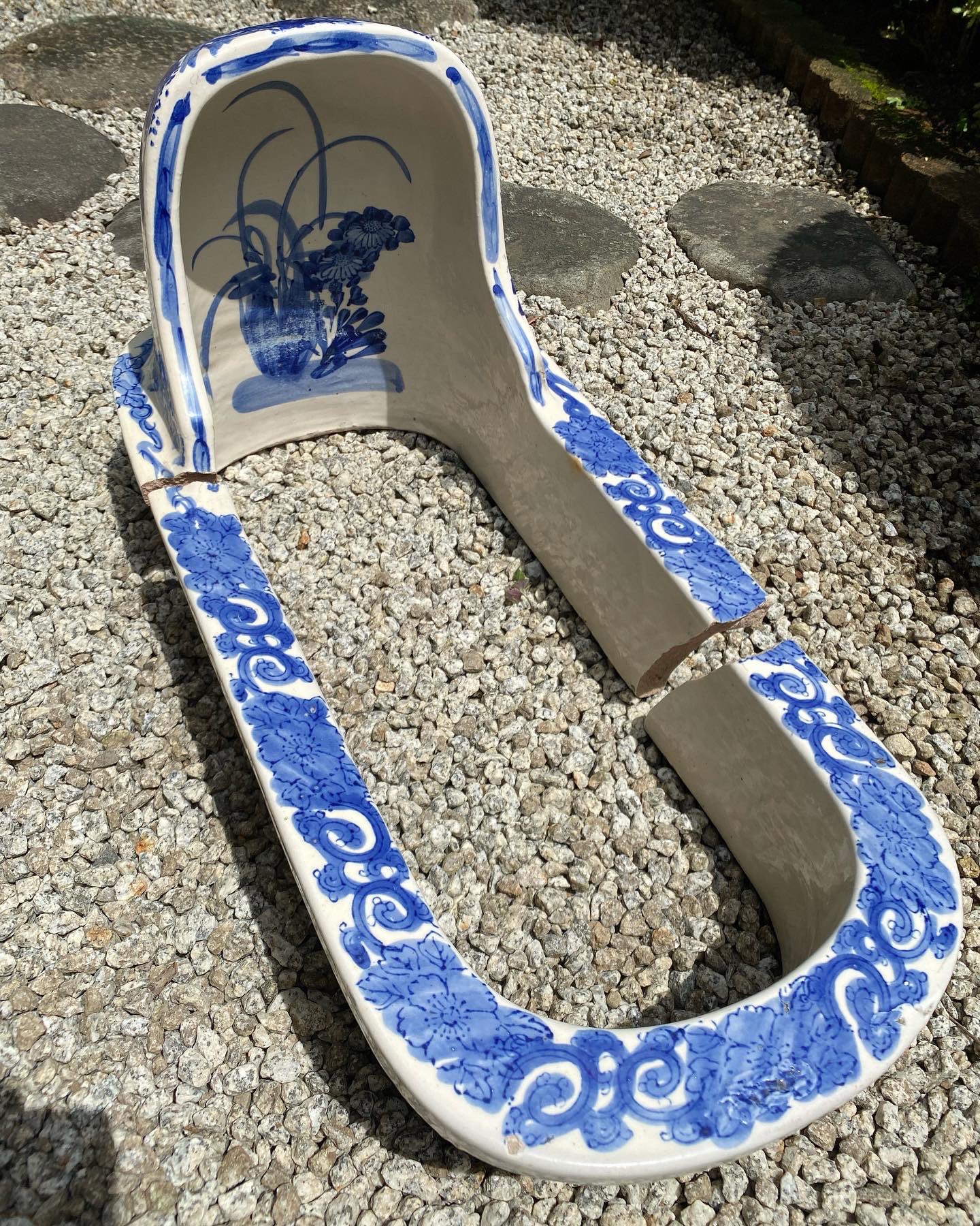 値下げしました❗️染付香合 染付