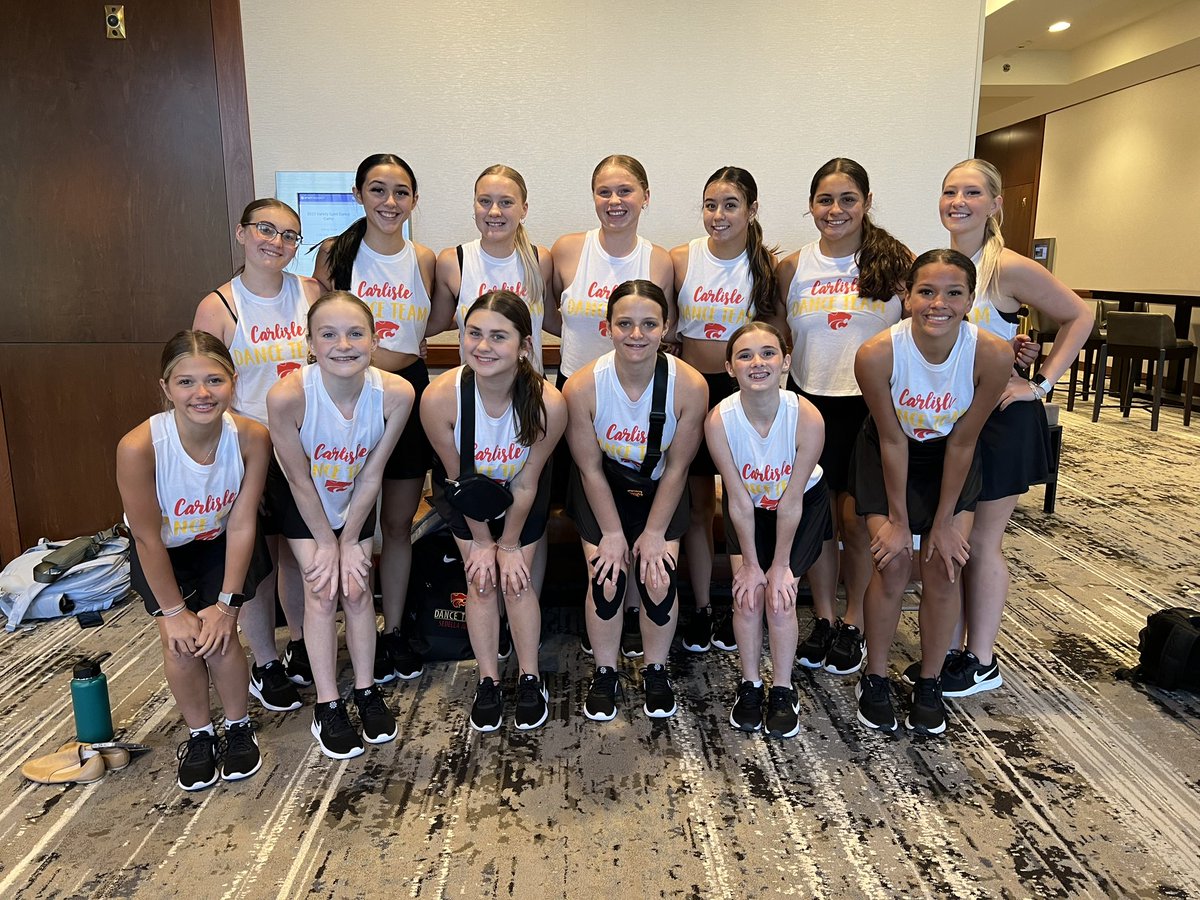 CarlisleDance's tweet photo. Day 1 UDA camp in the books! We had a blast! ❤️💛 Go Cats! https://t.co/rAjWEnAASJ