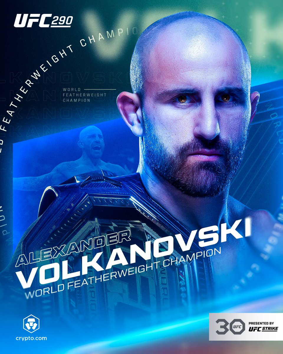 STILL THE UNDISPUTED CHAMP 🏆🇦🇺

@AlexVolkanovski defeats Yair Rodriguez by TKO at #UFC290!

[ B2YB @CryptoCom ]