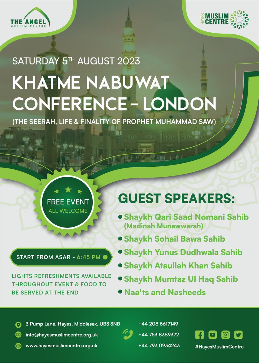 Hayes Muslim Centre tweet media