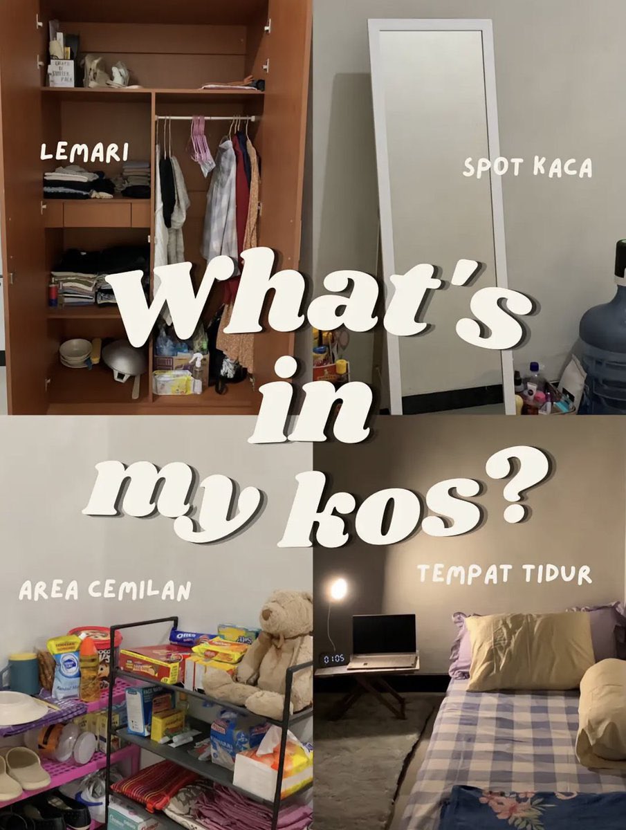 Tips barang yang wajib ada di kos 🏠✨

— A Thread