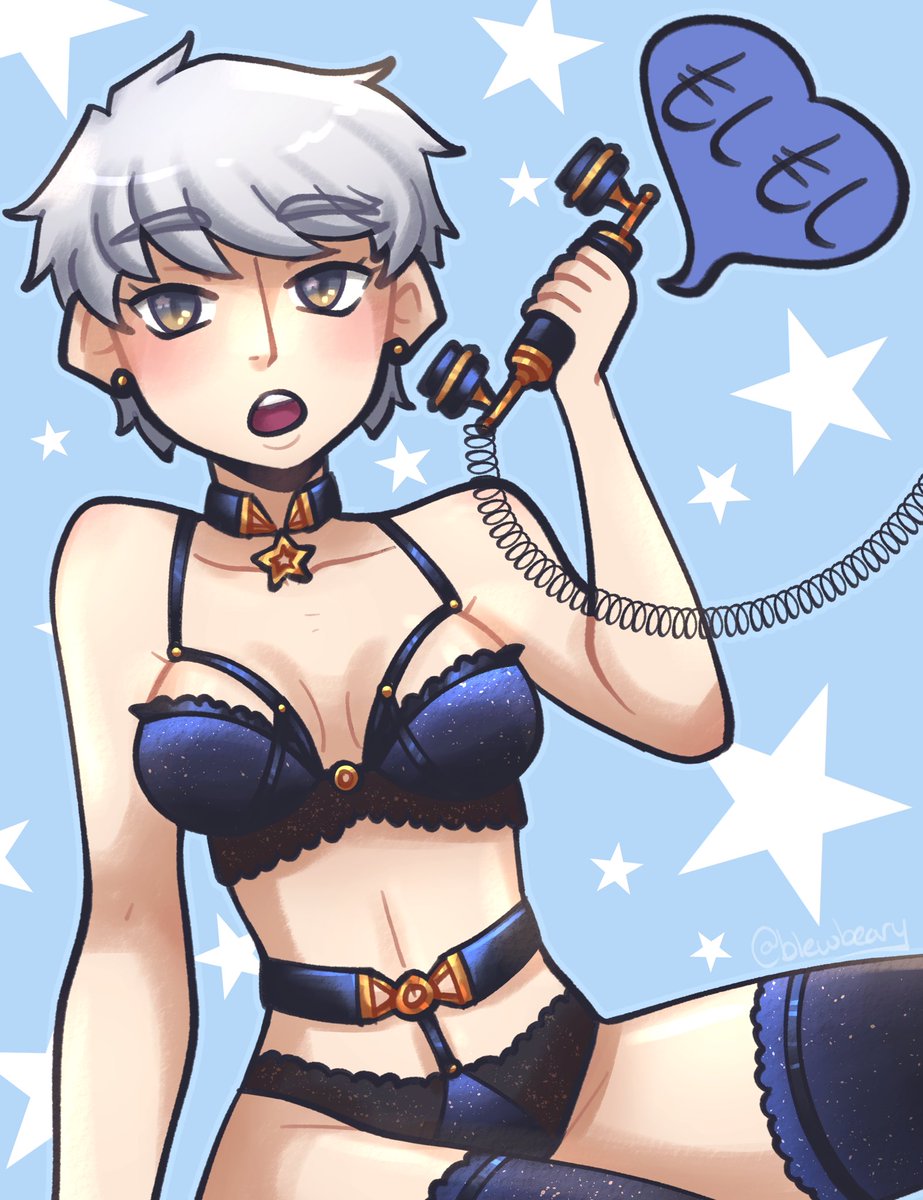 invideun's tweet photo. you ever just call up your good friend at 12 AM for a quick chat while you’re both chilling in your cutest lingerie? ….yeah same—
#obeyme #solodeus https://t.co/83wYPxWCWT