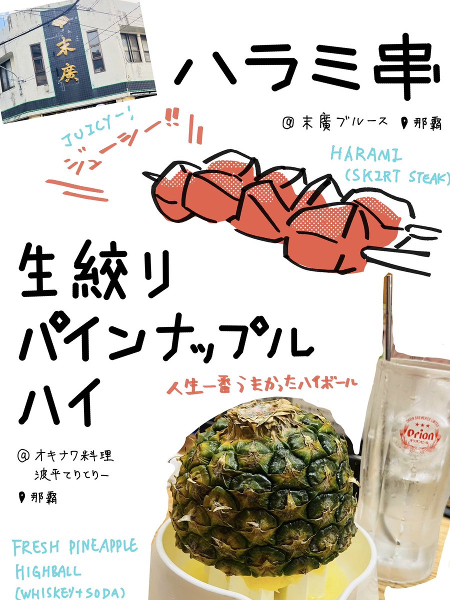 kou_ikusen's tweet photo. 沖縄のおいしい食べ物たち

#illustration #manga #絵日記
#イラスト #ipadPro #イラスト好きな人と繋がりたい https://t.co/tkt1N0xOf0