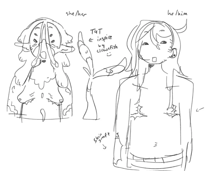 idk how ppl do neat character explorations for illustrations mine r all planned like this 