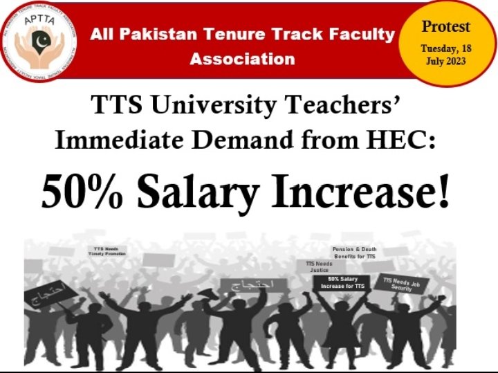 #50PercentSalaryIncrease4TTS
#LinkTTS_AnnualSalaryIncreaseWithBudget
#ReviseHJRS_Policy 
#EnsureTTS_JobSecurity

<a href="/NawazSharifMNS/">Nawaz Sharif</a>
<a href="/CMShehbaz/">Shehbaz Sharif</a>
<a href="/MaryamNSharif/">Maryam Nawaz Sharif</a>
<a href="/betterpakistan/">Ahsan Iqbal</a>
<a href="/RTanveerPMLN/">Rana Tanveer Hussain</a>
@Mahmedhec
<a href="/hecpkofficial/">HEC Pakistan</a>
<a href="/1964atta/">Atta-ur-Rahman</a>