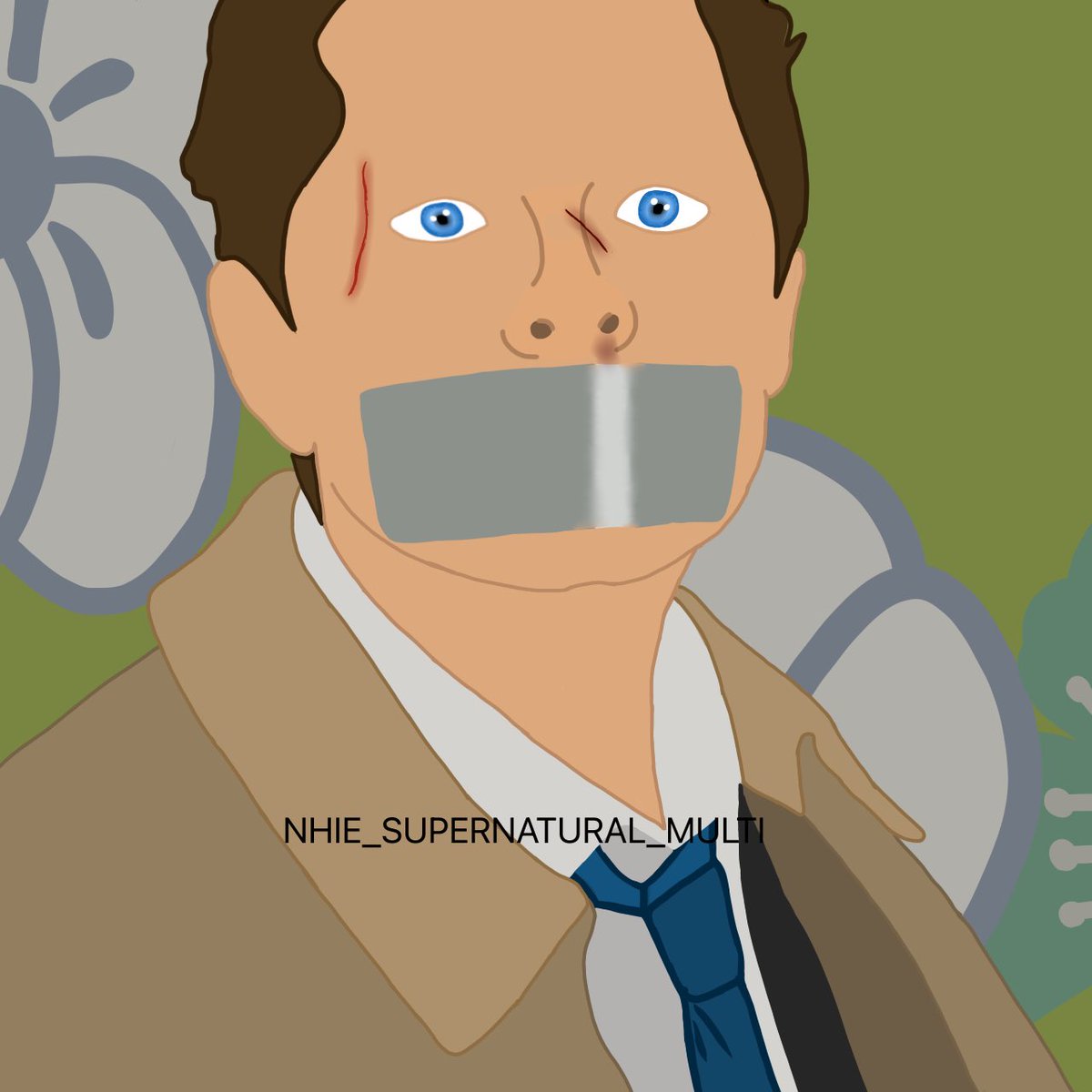 shittycosplayer's tweet photo. I’m not the best at drawing people but this is my attempt at Castiel (the wm is my tiktok user) @mishacollins https://t.co/qjQZ9Hnbdg