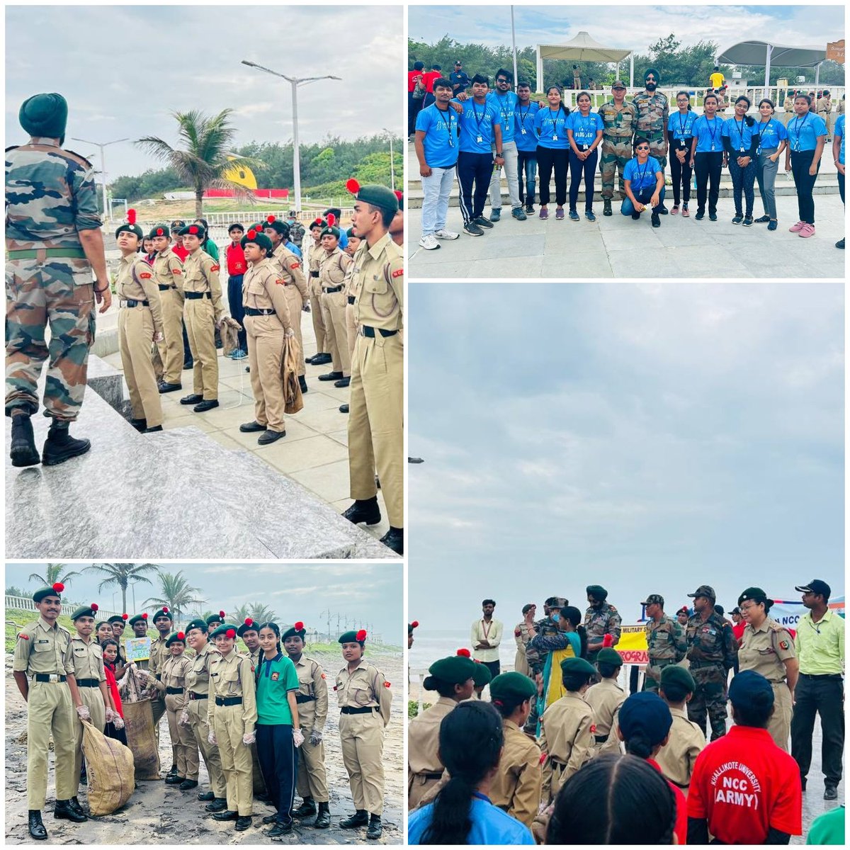 Puneet Sagar Abhiyaan at Army AD beach .... <a href="/SATTVIC_SOUL/">Sattvic Soul Foundation</a> in collaboration with NCC 2 Odisha Battalion, Includes school students from KV, Army school and Khallikote University.
<a href="/Ssamal12345/">Satyabrata Samal (Mr. SOUL) 🇮🇳 🌍</a> 
#cleanenvironment #climatewarriors #ClimateAction #plasticfreeenvironment #cleanthebeach