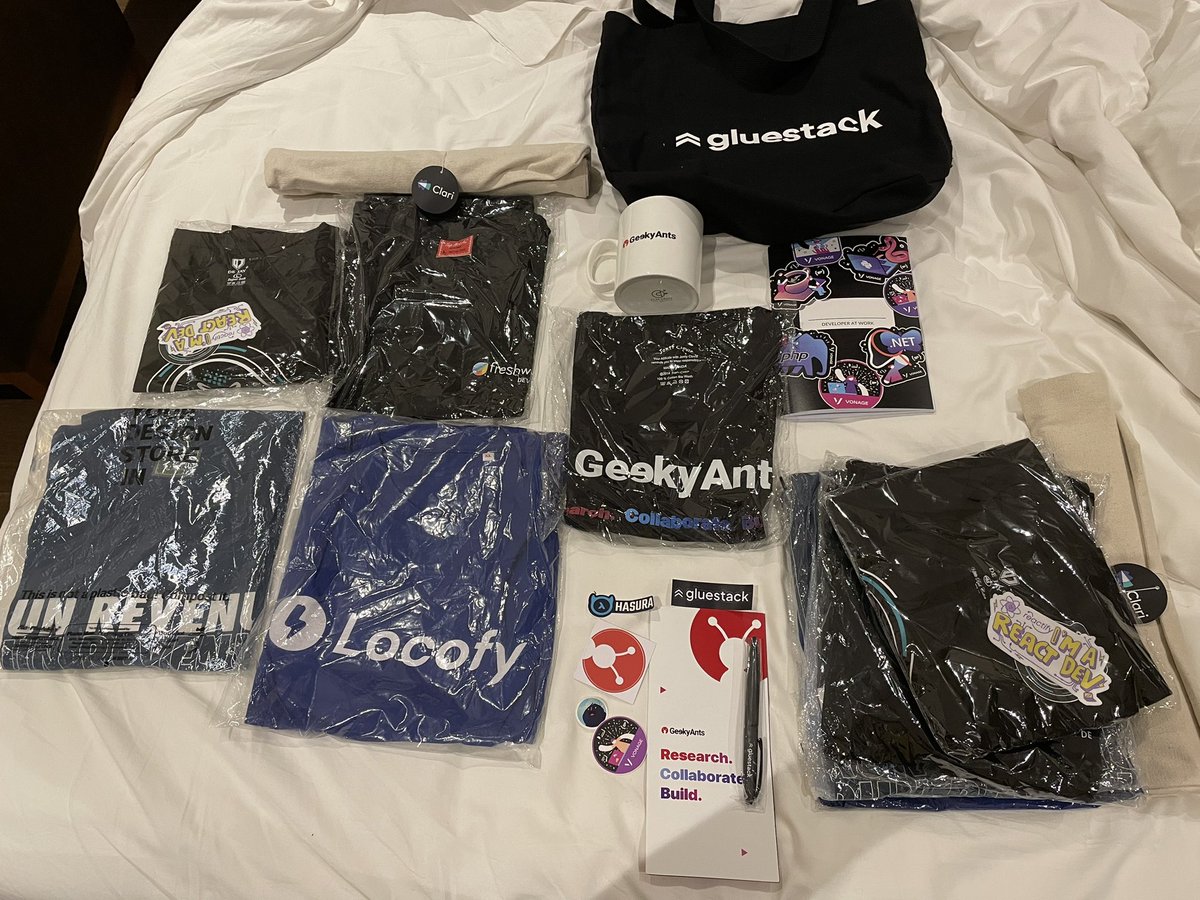 Tazzz97's tweet image. They call me the Escobar of swags 😅
Thanks to all
@geekyants @locofy_ai @Vonage @ReactNexus @FreshworksInc
#ReactNexus2023