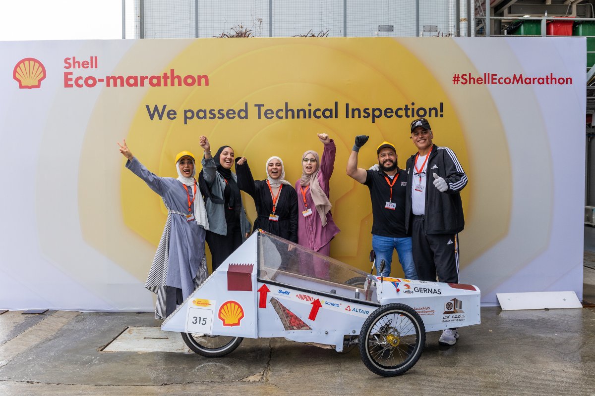ShellMiddleEast's tweet image. Although they did not win, we are extremely proud of the Middle East teams who made it this far in the Shell Eco-marathon competition! Well done to the @KFUniversity @TAMUQ and @PSU_RUH teams, and best of luck to @QatarUniversity who will be competing today! #ShellEcoMarathon
