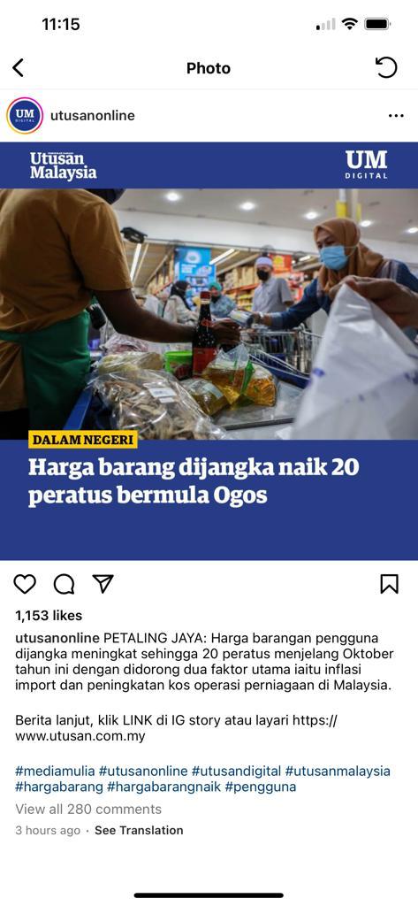 yssr_abdullah's tweet photo. @rafiziramli Kalau betul la naik harga pengguna, ini sudah melampau. Keluarkan semua formula ekonomi kamu itu wahai yb yg cerdik pandai. Rakyat susah ni.. Nak tahu apa mekanisme yg yb akan guna. Minta tolong sgt2.. 🙏 https://t.co/bdUYgLcmYF