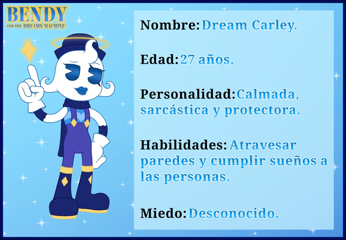 Gustavo11g2's tweet photo. Flights to Dream Carley🌟 /Información de Dream Carley🌟
#BATIMAU #batdrcarley #Bendy_and_the_dreams_machine #DreamCarley #BATDM https://t.co/TLSNalJtEC