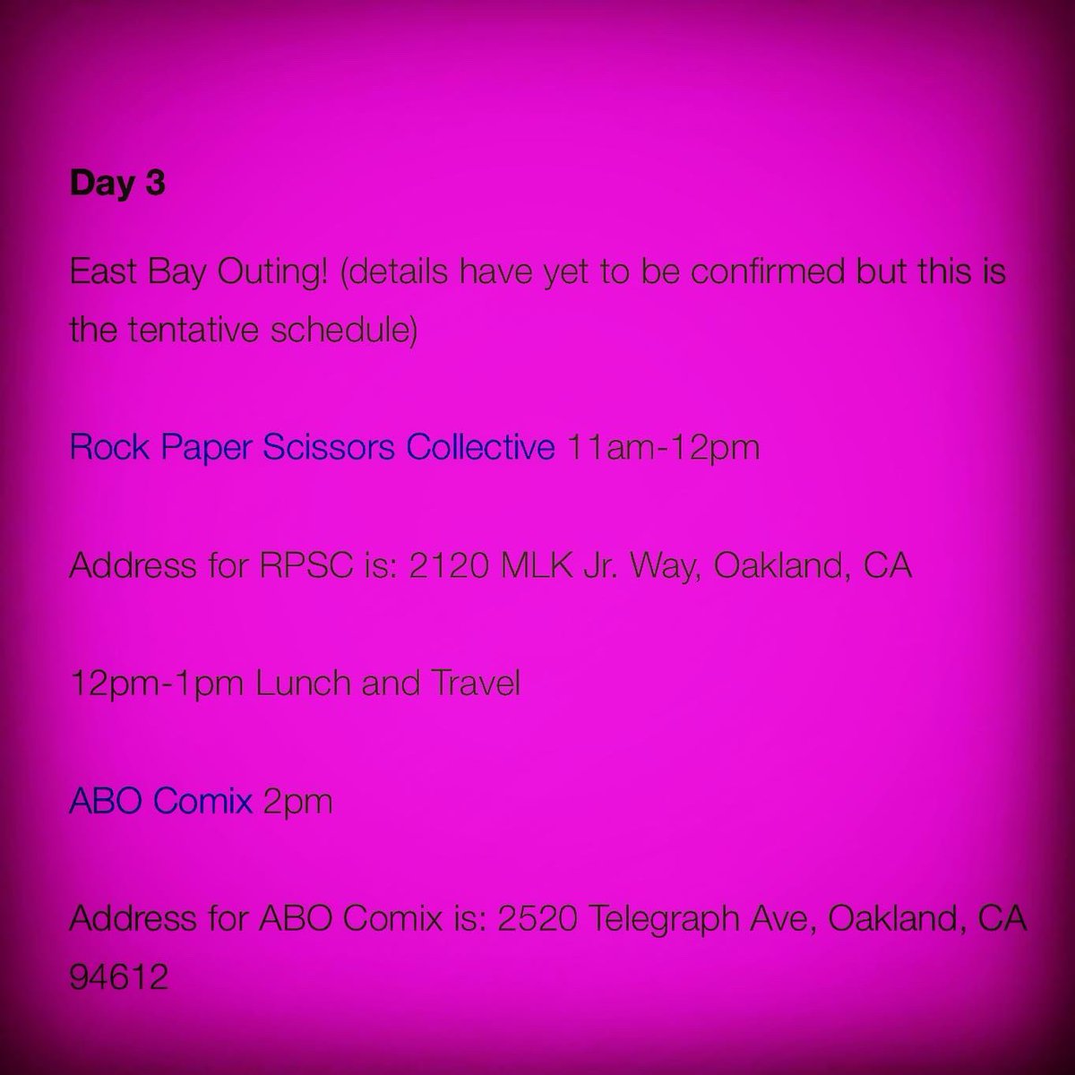 ZineLUC's tweet photo. V Vale will also be tabling at @SFPublicLibrary afterwards so you can buy some zines!

(optional)
#ZLUC Tour of Prelinger Library @ 4pm but a 20 person limit, so RSVP for this on https://t.co/3Z1UmDP2ku. 

#PrelingerLibrary is located at:

301 8th St #215,
San Francisco, CA 94103 https://t.co/wMXI9fggsy