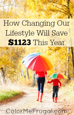 How Changing our Lifestyle Will Save $1123 This Year colormefrugal.com/changing-lifes…