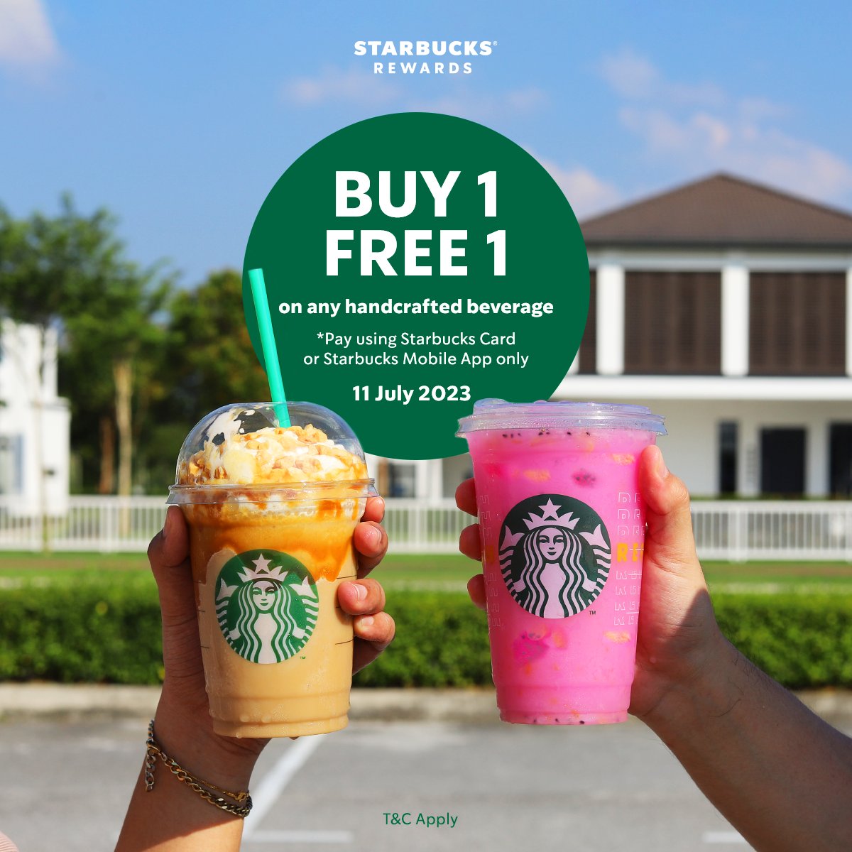 Starbucks Buy 1 Free 1 Offer