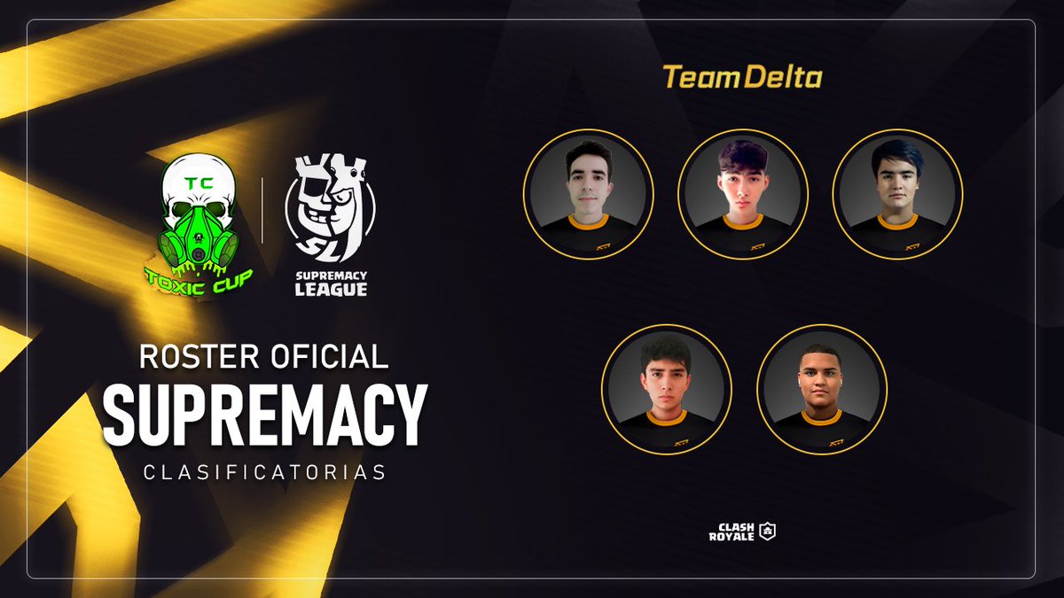 Team Delta (Δ) (@tdelta_cr) on Twitter photo #TDCR • PRESENTACIÓN!
Presentamos a nuestros hermanos que nos representaran en la arena de batalla.
Q6 Supremacy✘Toxic_Cup
🇦🇷 @tssban
🇨🇱 <a href="/Black_MambaCRr/">Black Mamba☆</a>
🇨🇱 <a href="/karlitusi_FK/">carliiitossyoel</a>
🇭🇳 <a href="/_RainbowCR/">Rainbow</a>
🇻🇪 <a href="/JesusP_CR/">JesúsP</a>
🇻🇪 <a href="/Miguel_CR26/">Miguel</a>
#GoDelta #AlwaysDelta #TDCR • PRESENTACIÓN!
Presentamos a nuestros hermanos que nos representaran en la arena de batalla.
Q6 Supremacy✘Toxic_Cup
🇦🇷 @tssban
🇨🇱 <a href="/Black_MambaCRr/">Black Mamba☆</a>
🇨🇱 <a href="/karlitusi_FK/">carliiitossyoel</a>
🇭🇳 <a href="/_RainbowCR/">Rainbow</a>
🇻🇪 <a href="/JesusP_CR/">JesúsP</a>
🇻🇪 <a href="/Miguel_CR26/">Miguel</a>
#GoDelta #AlwaysDelta