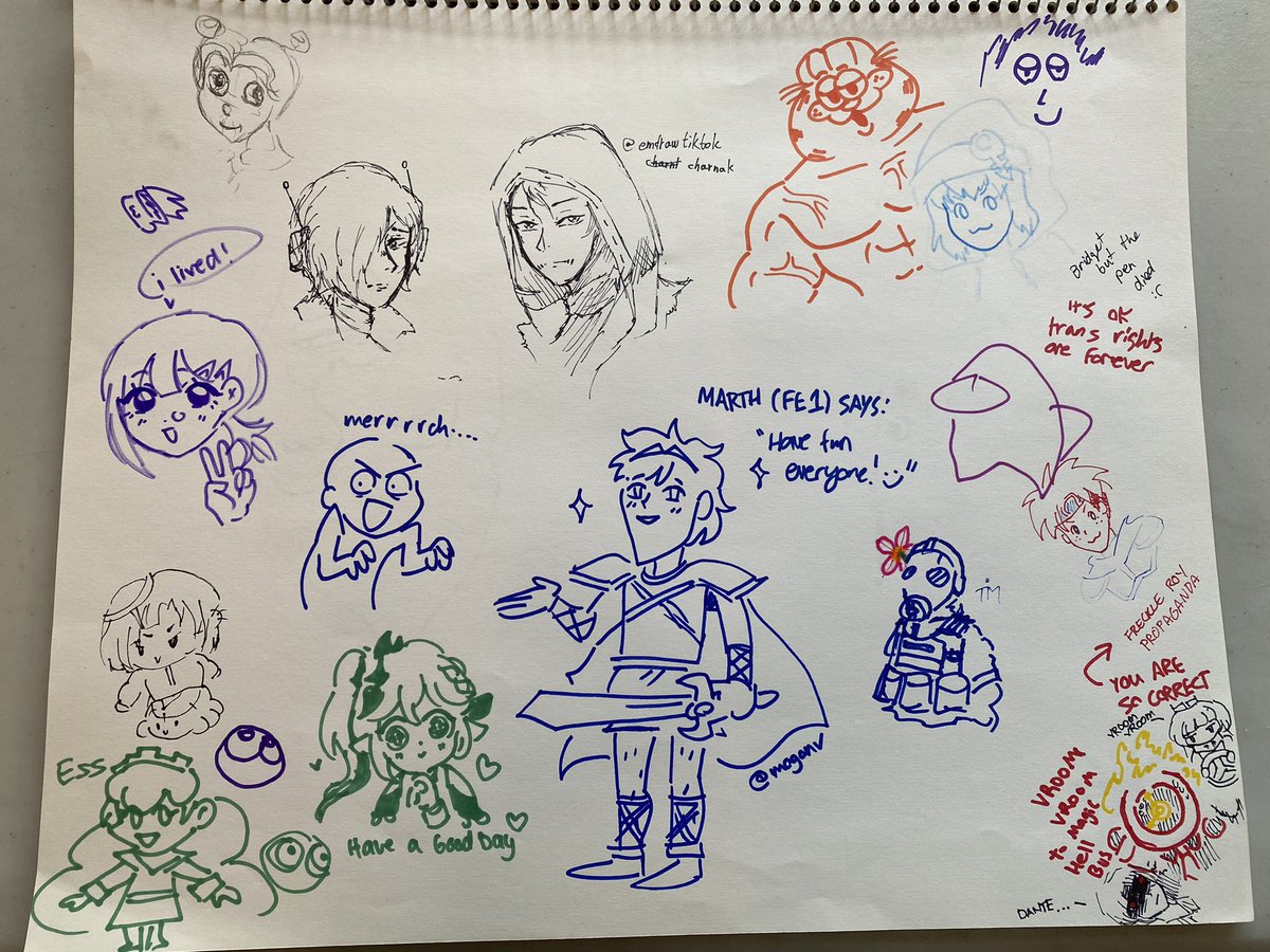 minicomi's tweet photo. Thank you all SO MUCH for a successful Minicomi 2023 event! We hope all attendees had an enjoyable time and appreciate our artists’ understanding once more of some last minute floor plan changes. 

Some doodles during the event from you all, see you next year! #minicomi2023 https://t.co/NxMqvLOqwO