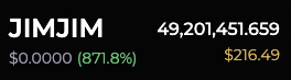 HELDiWanKenHODL's tweet photo. This was worth less than $10 a few days ago
I hear it's still early?
$JIMJIM https://t.co/NXhRnNU9rN