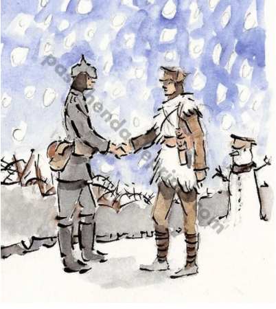 The Christmas Truce / The Handshake >Beautiful poignant signed limited edition ww1 print direct from the Artist! >From a British artist who has exhibited at the Royal Academy in InteriorDesigner DecorTips #Silver #interiordesign #homedecorshop Original: NJanagill