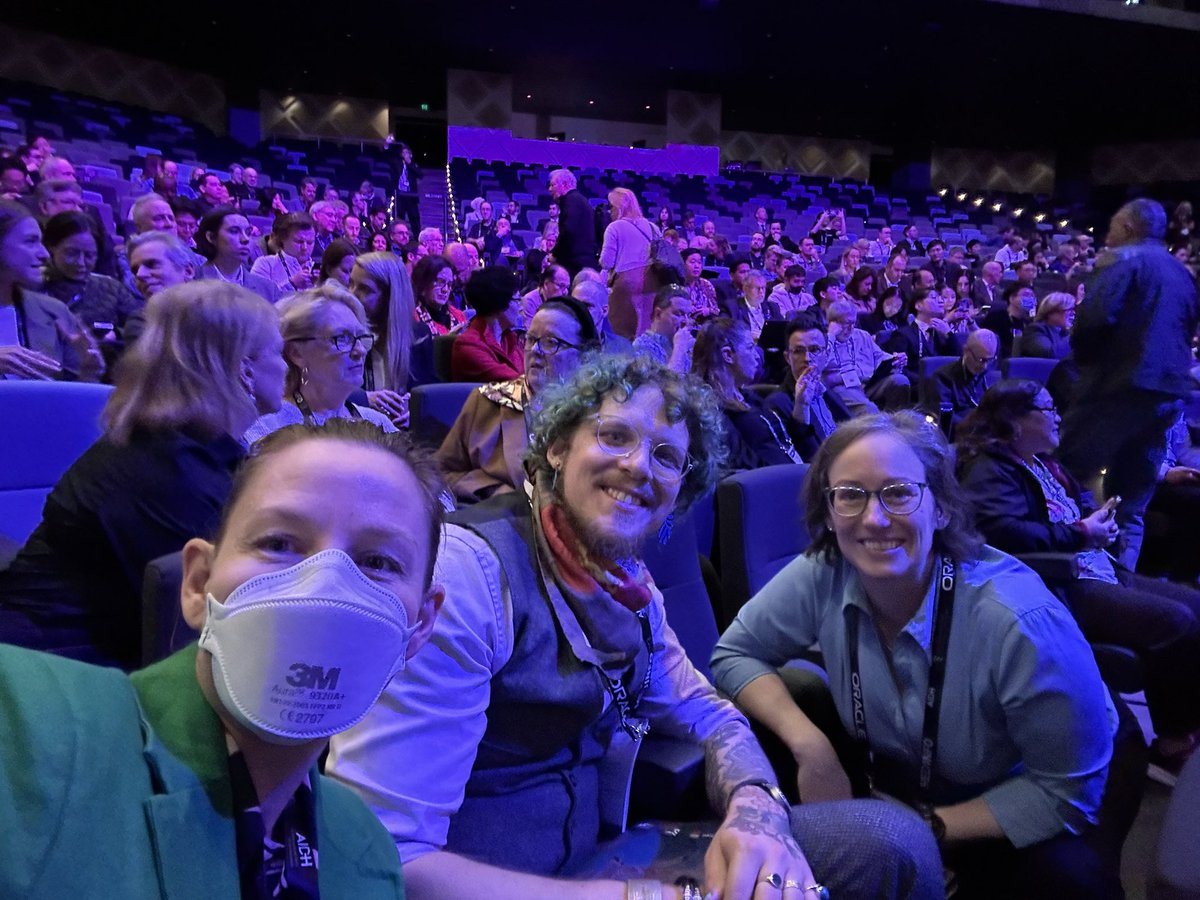 gillyminn's tweet photo. LOVELY to meet the VITAL @DrErinMorton for the first time in person, among this growing crowd of informatics peeps! @drgriffis dared to suggest our selfie from yesterday was too boring to win the #SelfieComp, so be on the lookout for a more fabulous offering #MedInfo23 https://t.co/rRqSY6qTGA