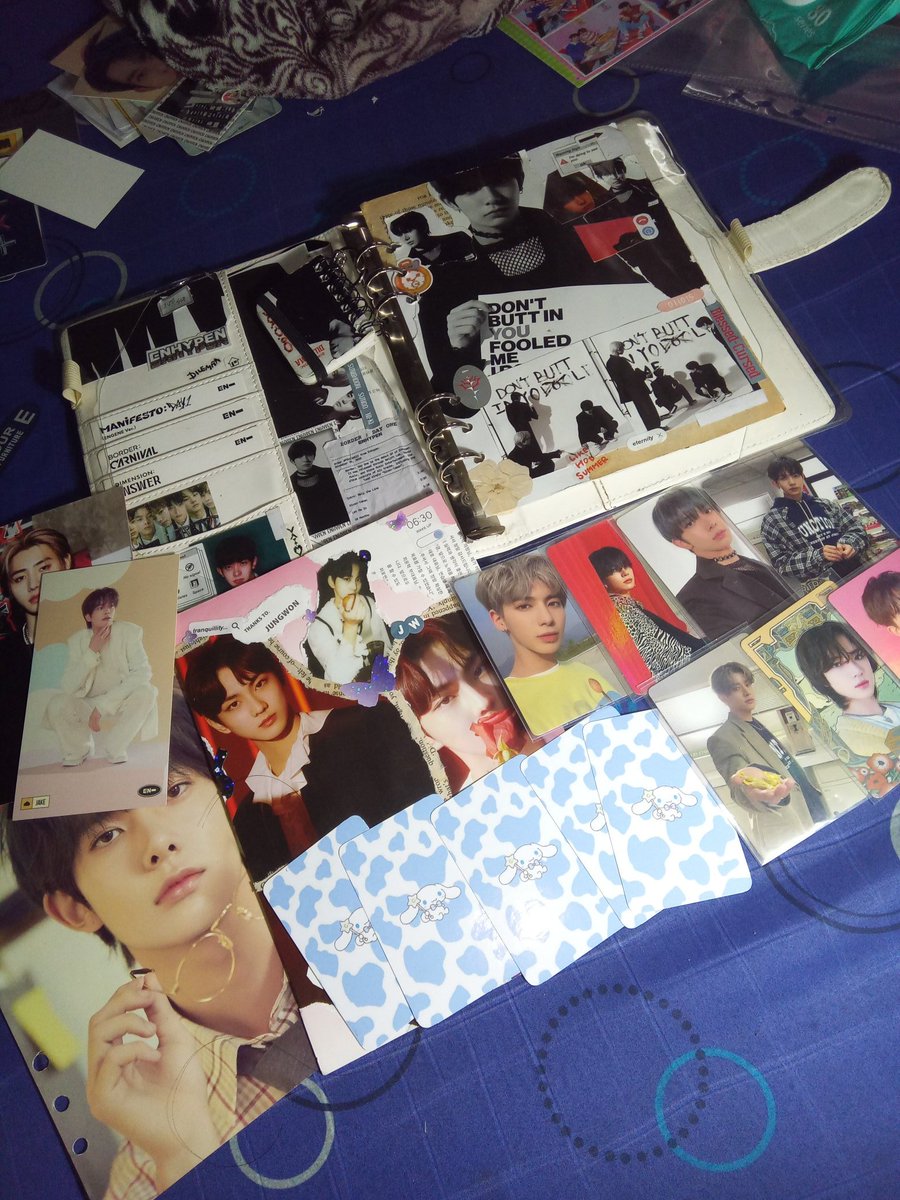 jorjarchive_'s tweet photo. Wts lfb | quitting sale 

Get all for 1,000 ! 
Inclusions;
*white macaroon binder with pvc cover and 20 4p sleeves
*5pc fillers
*3 cover binder(2 hs, 1 jw)
*keychain handmade small book
*5 enhypen &amp; 2 txt pcs
*random enhypen merches +

Can look for kahati but will ship to 1 add https://t.co/GtpOsMM7fV