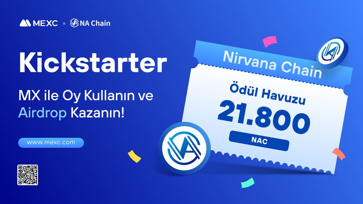 MEXC_Topluluk's tweet photo. 🚀 #MEXC Kickstarter - 21.800 @nirvana_chain $NAC Airdrop Kazanmak için Oy Kullanın!
🗳️ Oylama Tarihi: 9 Temmuz 2023 09.00 - 10 Temmuz 2023 08.50
📌 Ayrıntılar: https://t.co/I3RyFcqxuf
#MEXCTürkiye #MX #BTC https://t.co/fK6ZWRYY21