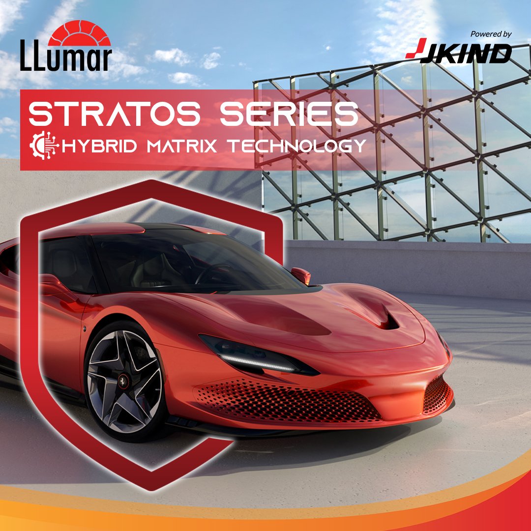 LLumarindonesia's tweet image. Discover the perfect pairing for your supercar – Stratos Series window film with hybrid matrix technology. Enhance your driving experience with advanced heat rejection, superior clarity, and a touch of undeniable class.

#LLumar #LLumarWindowFilm #LLumarindonesia #PoweredbyJKIND