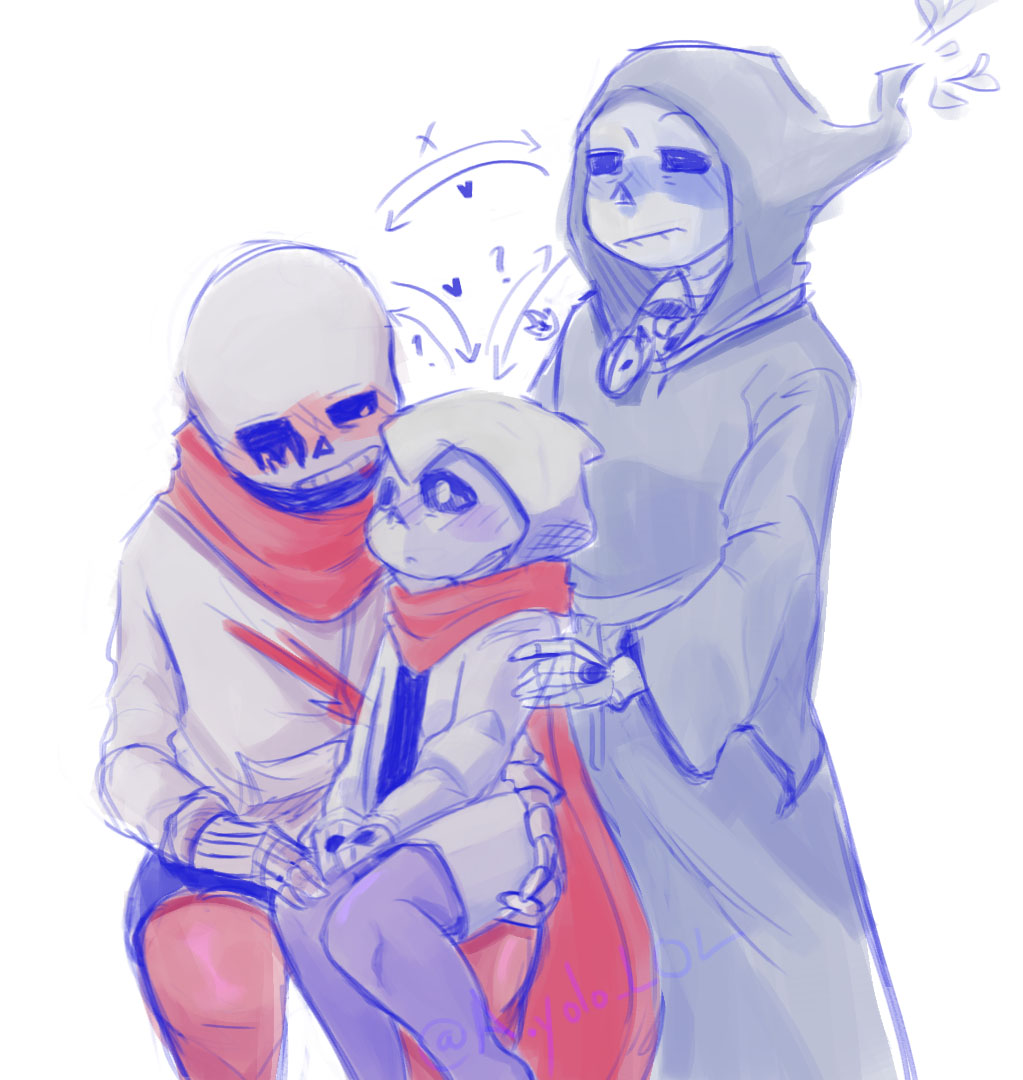 Omg its Goth🥳-⭐️💤 //// Geno x Reaper #geno #sans #reaper #sans