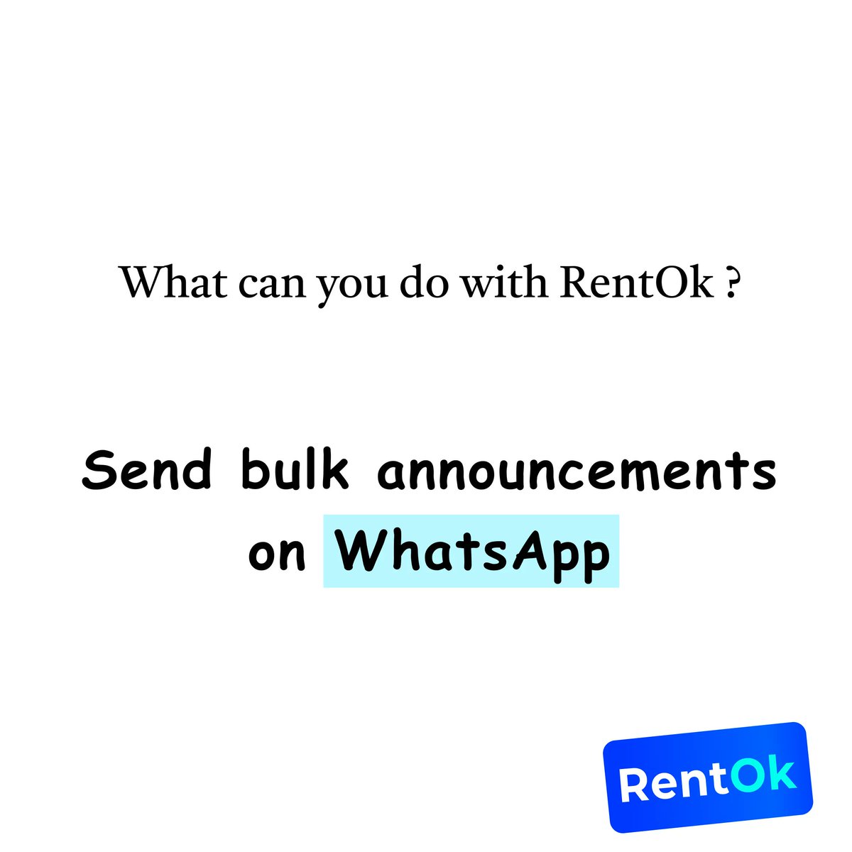 rentokofficial's tweet image. Your digital notice board is linked with WhatsApp...
Single-click WhatsApp announcement is making owner&apos;s life easy.

#RentingAasanHai #SmartProperty