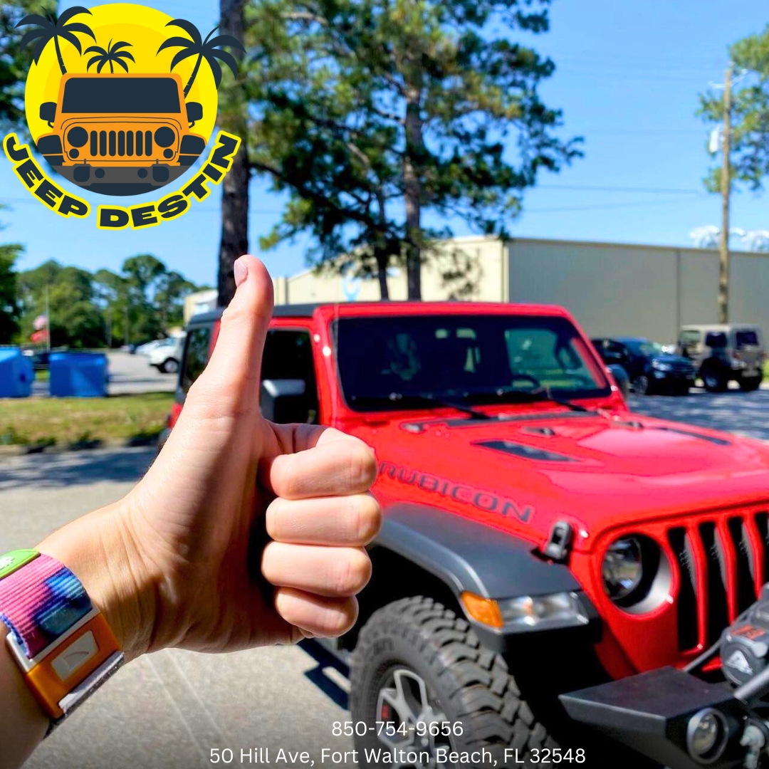 Unlimited Adventure, APPROVED! 👍 Take advantage of our Jeep rentals with UNLIMITED MILEAGE!!! 🔥 Book now!!

📞 850-754-9656
#Destin #30a #Pensacola #DestinFlorida #CrabIsland #JeepDestin #JeepRental #UNLIMITEDMILEAGE #JeepLife #CrabIsland #Fortwalton