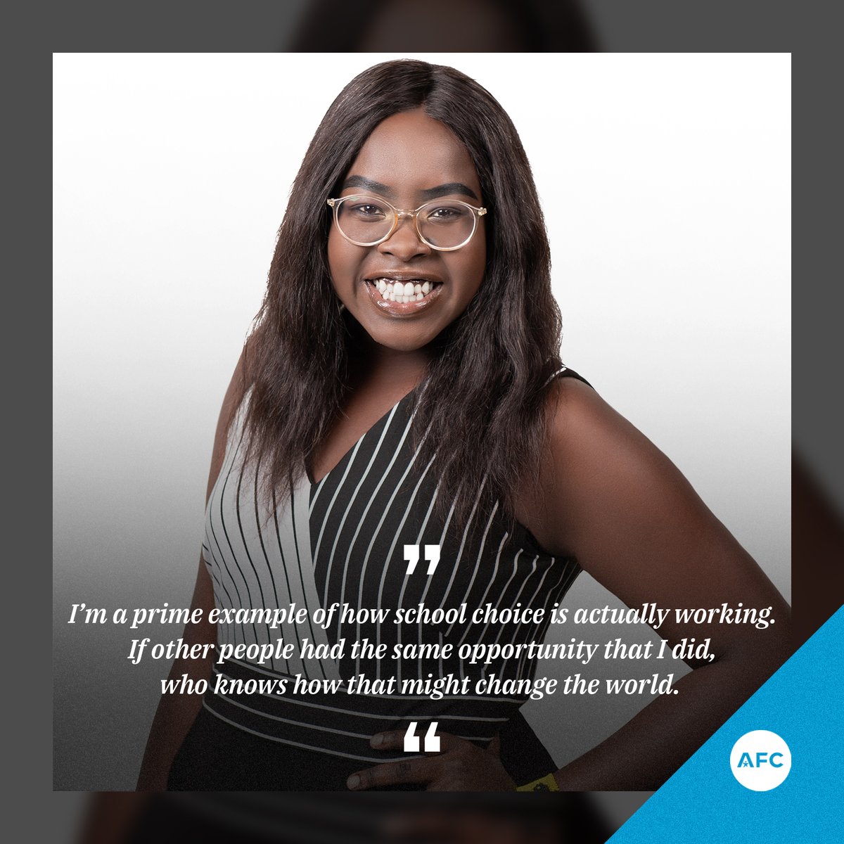 "If every child had that opportunity to attend the school that would best suit their needs, then there’s no telling what this generation could do." Nebraska student, Nyarok, shares her #schoolchoice success story at: ow.ly/k8Vy50P0Q3N #SchoolChoiceNow