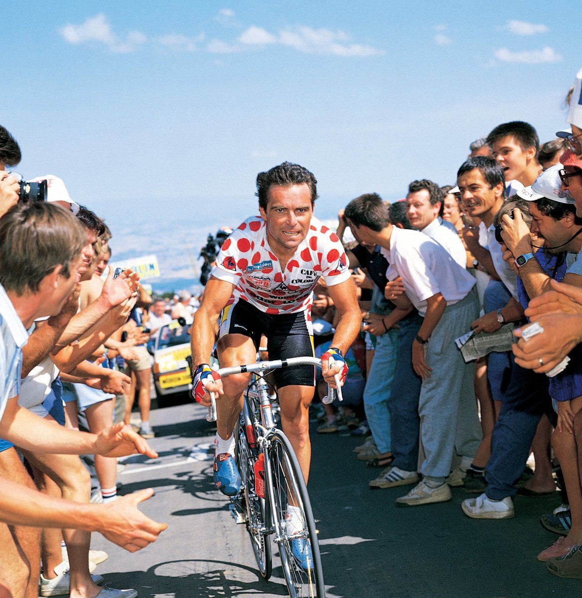 37 years ago I took this of Bernard Hinault on Puy-de-Dôme. The Tour returns there today.