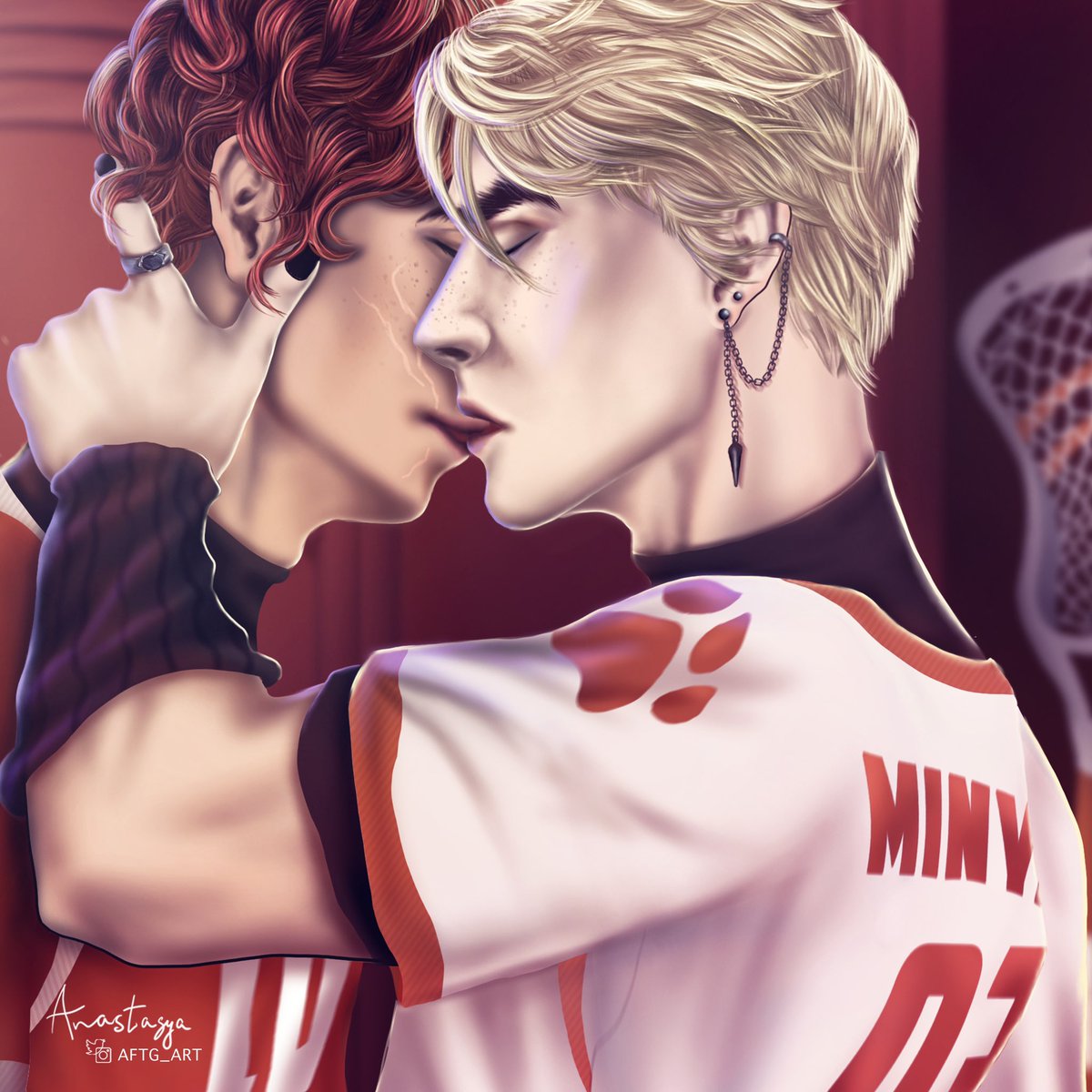 Do I have another version of this? Definitely yes 🧡

#aftg #aftgart #allforthegame #aftgfanart #neiljosten #andrewminyard #andreil #gofoxes #exy
