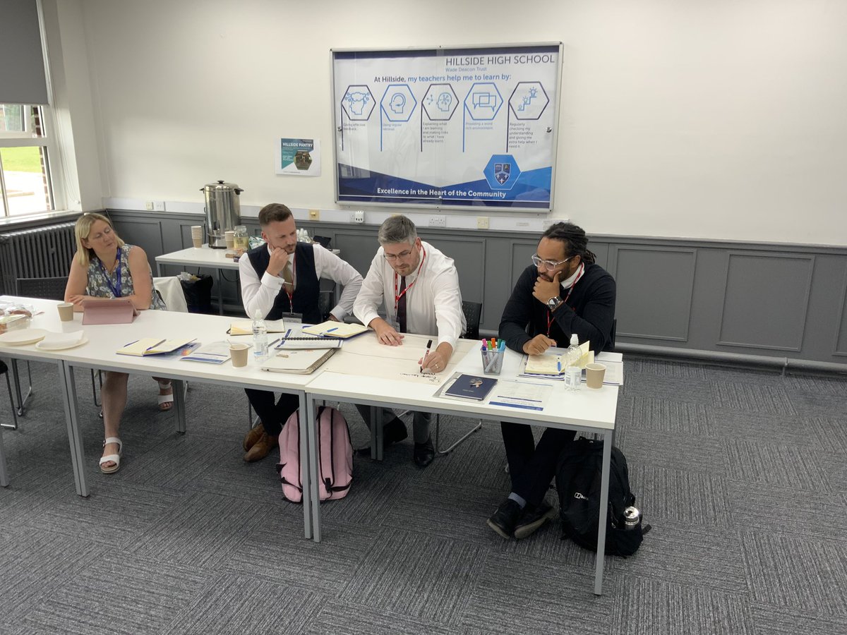 hhs4tl's tweet photo. Exciting times ahead for #teamHillside as our team is growing! We welcomed our new teaching staff last week for their Induction Day. We put policies to one side and all spent the day immersed into our learning culture: learning walks, pupil voice, self reflection on practice. https://t.co/o7i3DPksNS