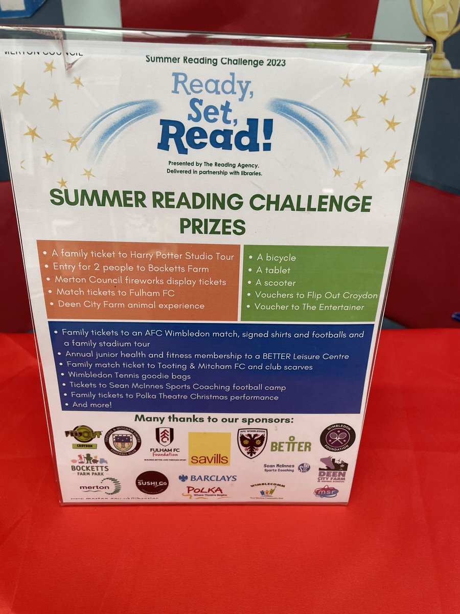 mindtheeducati1's tweet photo. Summer Reading Challenge has started and follow the summer events in @MertonLibraries #SummerReadingChallenge https://t.co/BqtGXTAvlm