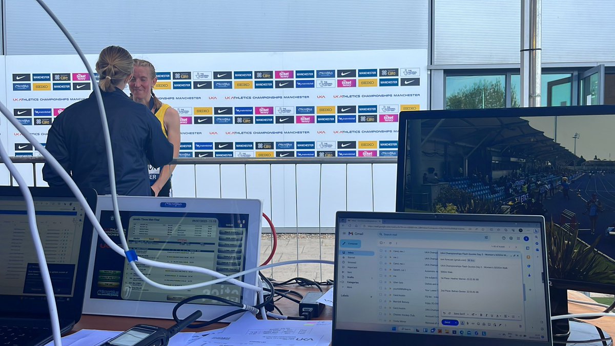 ForecastTom's tweet photo. Back for day 2 at the British Champs with @BritAthletics.

Flash quote station is back underway for another day full of interviews. Can’t wait to get back in the mix once more.

#BritishChamps #Athletics #Media_Coverage https://t.co/I7V2TomYRw