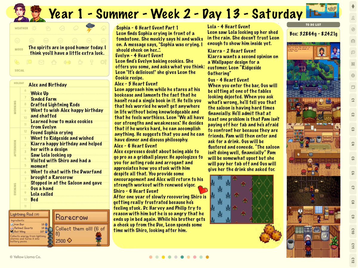 Neish39's tweet photo. Mods - Stardew Valley Expanded and Ridgeside Village mod
Planner - @yellowllamaco
#StardewValley #Gameplanner #StardewValleyExpanded #ridgesidevillage https://t.co/txoANsC0Yp