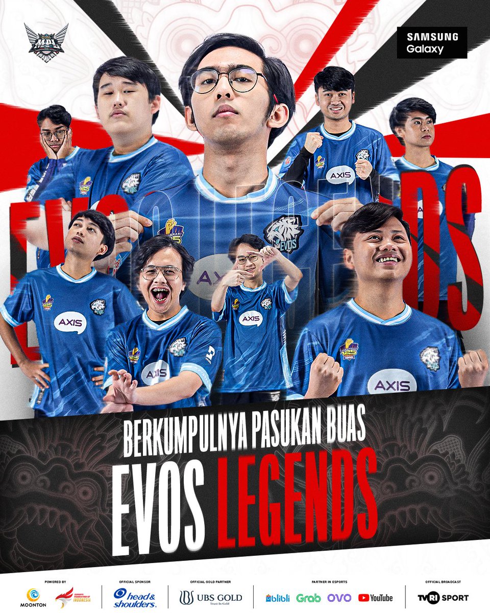 mplidofficial's tweet photo. EVOS Legends mengalami fase yang sangat mengejutkan pada MPL ID S11. Dengan mental baja, mereka mampu mendapatkan posisi runner-up pada season lalu. 

Tahun ini pasukan mereka pun bertambah. Inilah mereka, pasukan buas Sang Macan #EVOSLegends!! 🐯🐯

#MPLIDS12 #WEOWNTHIS https://t.co/h9xPjG0m61
