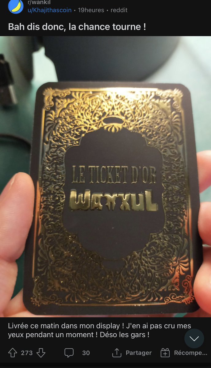 Wankul - Le jeu de cartes à collectionner on X: 🚨 Troisième ticket d'or  trouvé 🚨 C'est via un post Reddit que nous l'apprenons, la redditeuse  Khajithascoin a découvert ce ticket d'or
