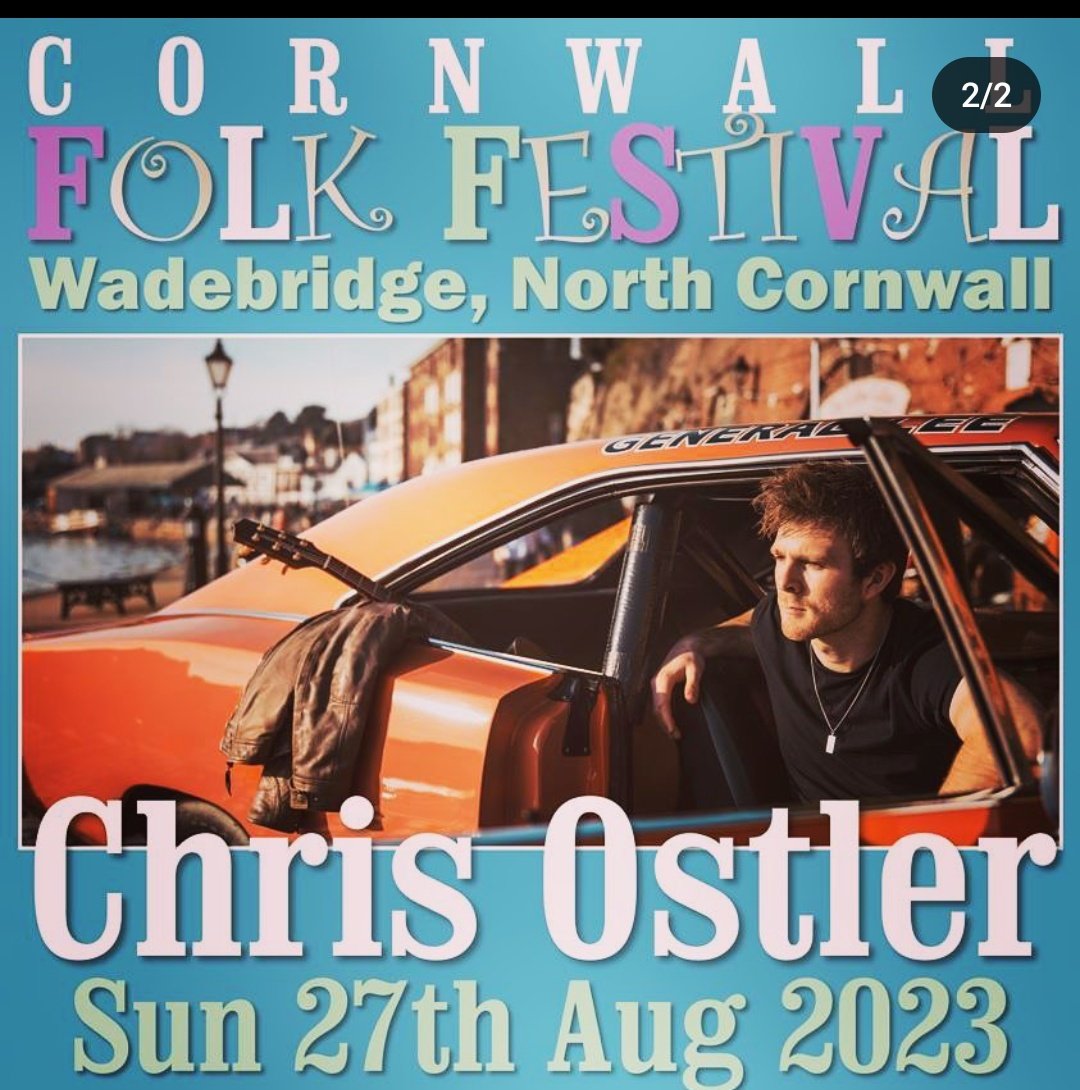 Sunday, 27th August as part of #Cornwall #Folk #Festival 🔥 @chrisostlertune