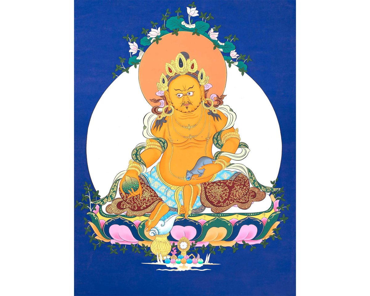 Ritualthanka's tweet image. Excited to share the latest addition to my #etsy shop: Dzambala Kubera Masterpiece Quality Handmade Buddhist Thangka | Wall Hanging Yoga Meditation Canvas Art | Wealth And Prosperity For Peace etsy.me/3JO6crA #kitchendining #stretchedcanvas #abstract #vertical