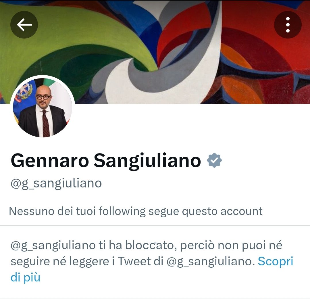 manginobrioches's tweet photo. Il ministro #Sangiuliano mi ha bloccata. Manco fossi un romanzo di 400 pagine. https://t.co/yRmxKZbOFC