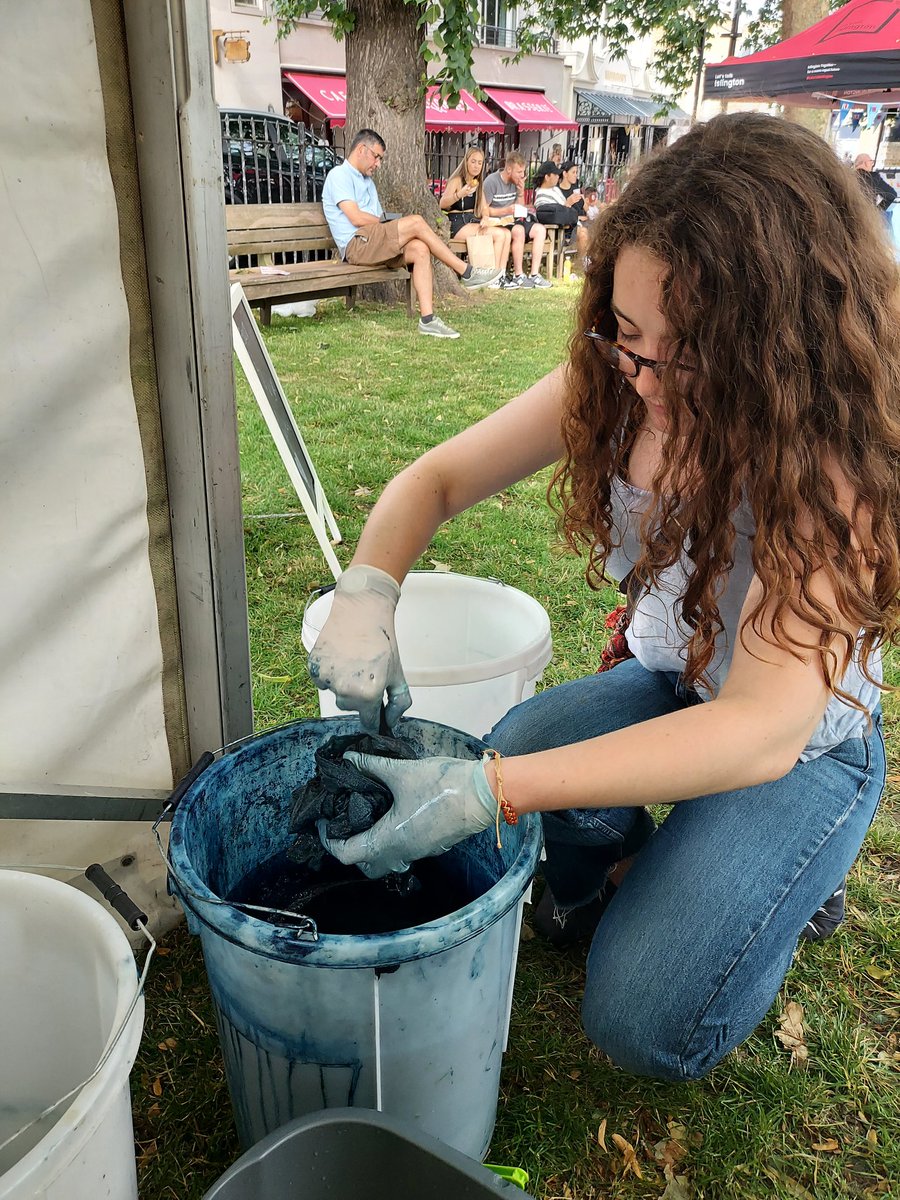 What a lovely event yesterday #areweIslington with <a href="/GoafricafestUK/">Goafricafestival</a> #tiedye  #community #Islington #workshop