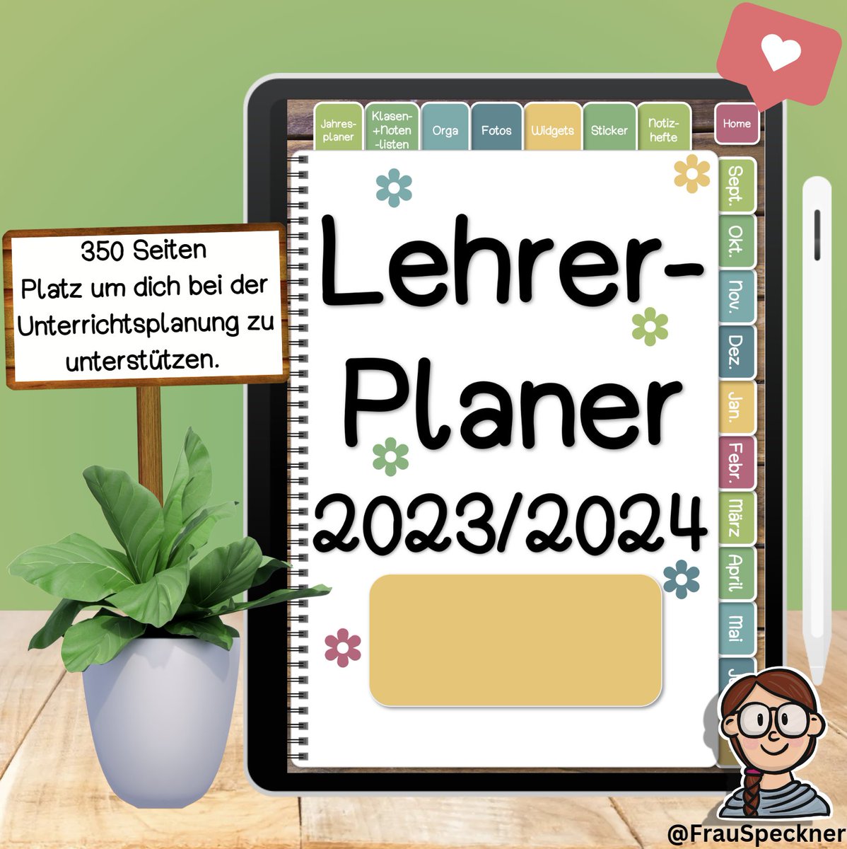 📚🗓️ Liebe bayerischen KuKs. Auch dieses Jahr möchte ich wieder meinen  digitalen Lehrerplaner mit euch teilen. 🔗mebis.link/Lehrerplaner_B… 📥✨
📢Von Zeit zu Zeit wird es hier passende Sticker, Widgets und Tipps zum Planer geben.