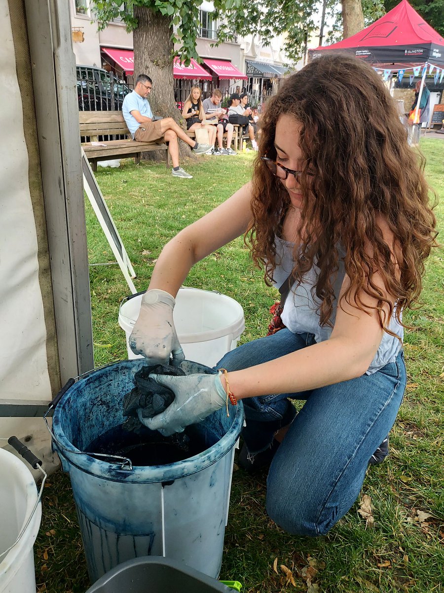 What a lovely event at #we are Islington with <a href="/Fashion4Africa/">Anna Njie</a>  #tiedye