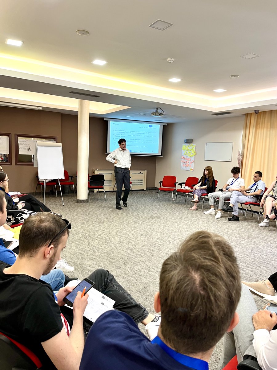 CentarOnline's tweet photo. 🇪🇺👨🏫 The POLITEIA participants learned on how the #EU contributes to the quality of life of the #WesternBalkan citizens #EUintegrations #Youth #RegionalSchool #Politeia2023 https://t.co/S4IKTktJYp