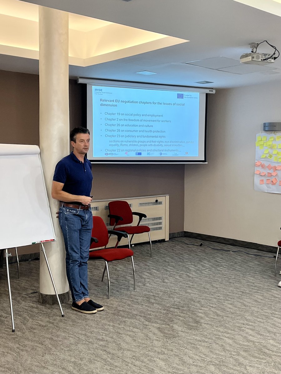 CentarOnline's tweet photo. 🇪🇺👨🏫 The POLITEIA participants learned on how the #EU contributes to the quality of life of the #WesternBalkan citizens #EUintegrations #Youth #RegionalSchool #Politeia2023 https://t.co/S4IKTktJYp