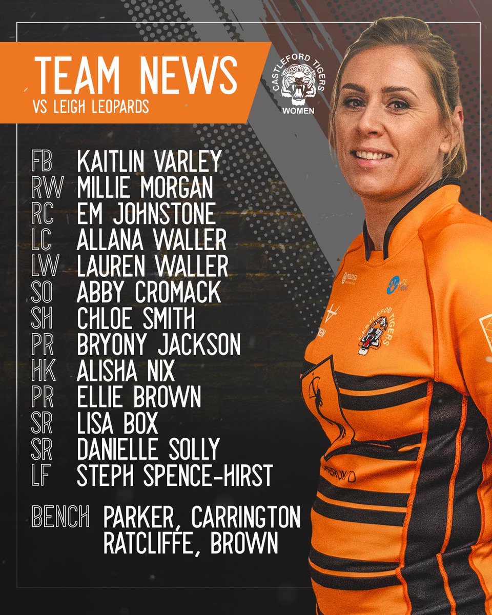 📋 How the Tigresses line up today!

Let's go girls!

#COYF