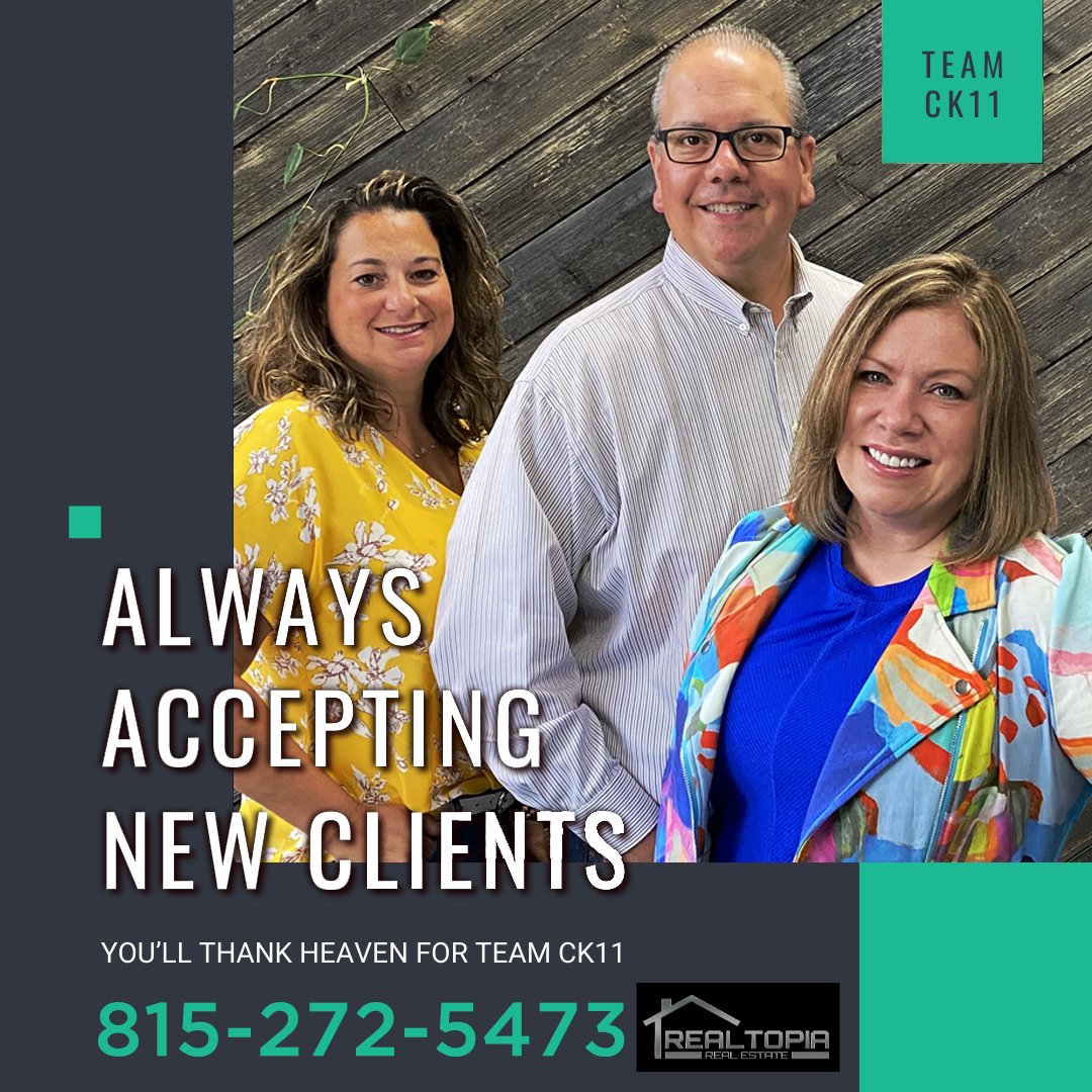 Ck11Team's tweet photo. Buying market is going strong! Sellers market is just as strong. Call TEAMCK11 to help you WIN the bid! 815-272-5473 https://t.co/eVZfvltQmW