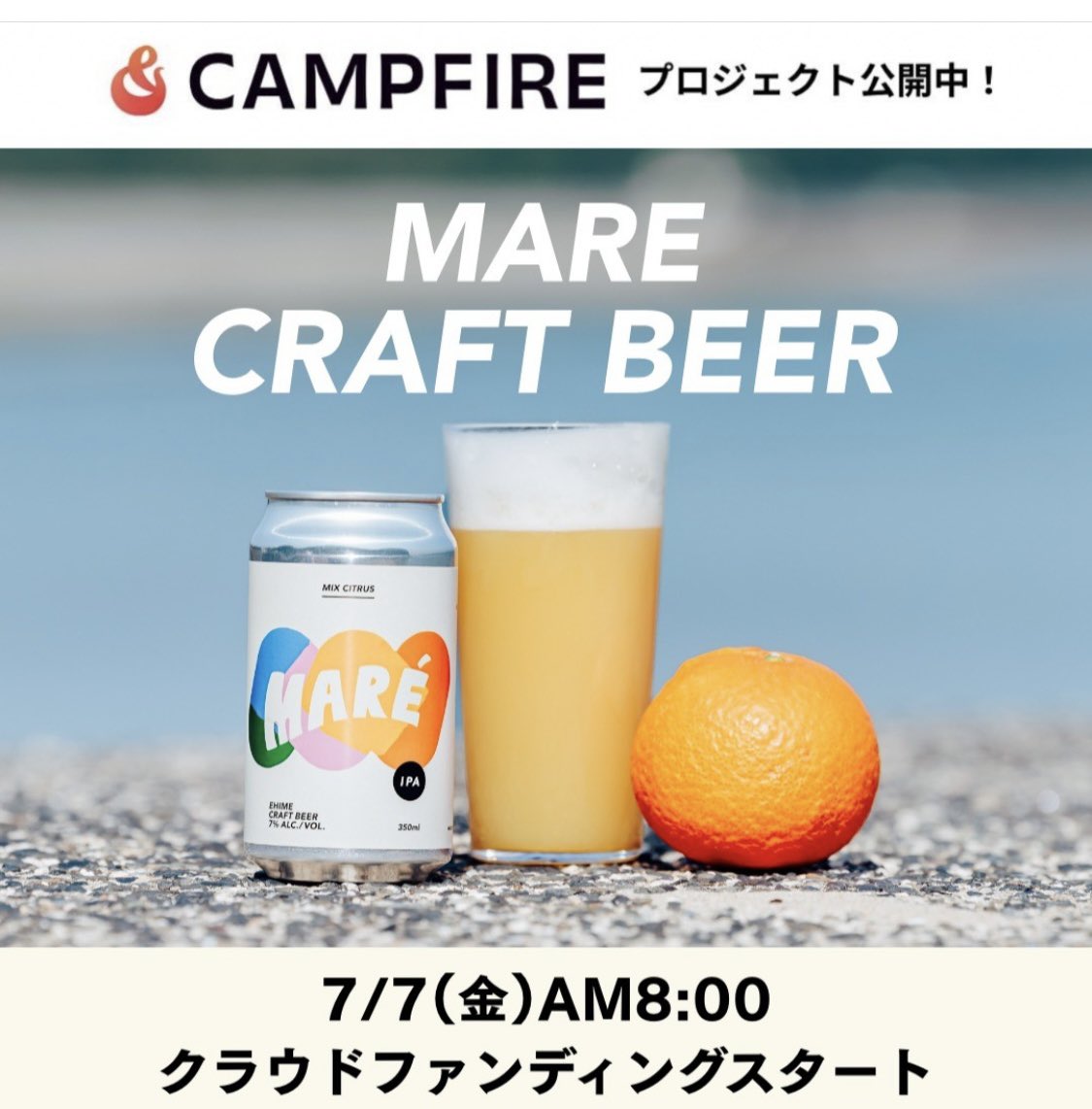 mare_beer2023's tweet photo. 広島×愛媛 柑橘王国の新たな特産品を目指して！！

クラウドファンディング実施中です！！✨

思いを込めていますので、是非覗いてみてください🙇‍♂️

 #クラフトビール  #CAMPFIRE  #クラファン  #広島  #愛媛  #bbcpresenter   #あなたの孤独耐性度 

https://t.co/CgCJy5vpXP https://t.co/SuBgDw81RS